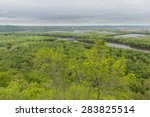 Wisconsin River Meets Mississippi River Scenic View