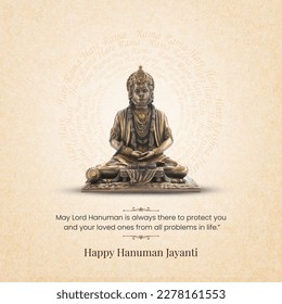 Wishing a very Happy Hanuman Jayanti, Hanuman murti