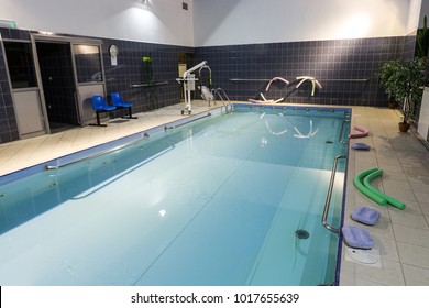 WISLA, POLAND - OCT 23, 2015: Hydrotherapy Pool At Recreation And Rehabilitation Center Jubilat In Wisla, Specializing In The Rehabilitation Of The Elderly And The Disabled. Poland