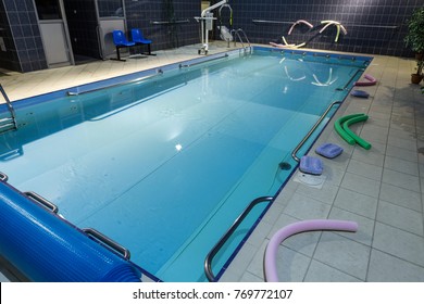 WISLA, POLAND - OCT 23, 2015: Hydrotherapy Pool At Recreation And Rehabilitation Center Jubilat In Wis?a, Specializing In The Rehabilitation Of The Elderly And The Disabled. Poland