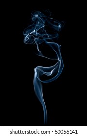 Wisp Of Smoke On Black;