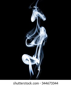 Wisp Of Smoke On Black Background