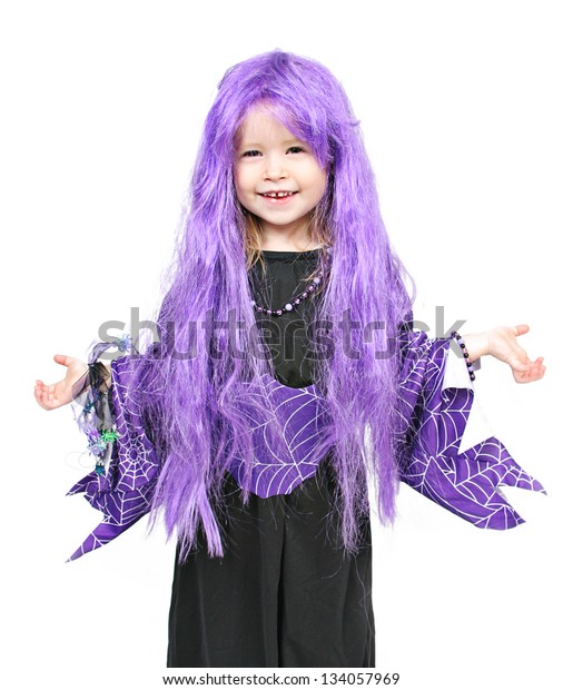 Witch Purple Hair Stock Photo Edit Now 134057969