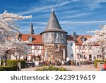 Witch tower at the Untertor Gate of Hofheim am Taunus in Hesse, Germany