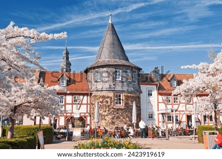 Witch tower at the Untertor Gate of Hofheim am Taunus in Hesse, Germany Stock photo © 