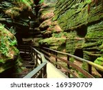 Witches Gulch is a beautiful slot canyon in the Wisconsin Dells