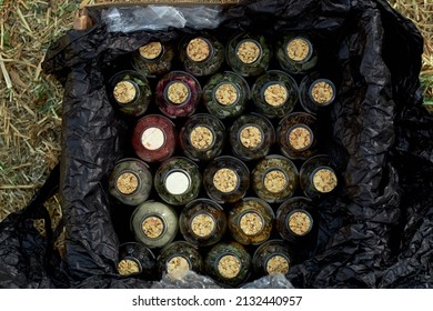 Witchy Woman Shows Jars Of Herbs For Healing Ritual.