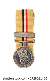 Witney, Oxfordshire, UK 10 28 2010 A British Military War Medal For Service In Iraq In 2003