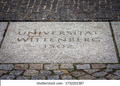 Wittenberg / Germany - February 26, 2017: University Of Wittenberg (Universitat Wittenberg) Founded In 1502 In Lutherstadt Wittenberg In Saxony-Anhalt, Germany