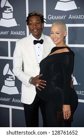 Wiz Khalifa, Amber Rose At The 55th Annual GRAMMY Awards, Staples Center, Los Angeles, CA 02-10-13