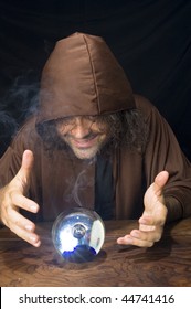 Wizard His Crystal Ball Waiting Your Stock Photo 44741416 | Shutterstock