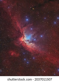 Der Zaubernebel oder NGC 7380 im Sternbild Cepheus