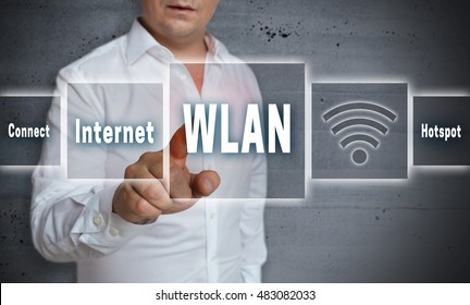 Wlan Hotspot Touchscreen Concept Background.