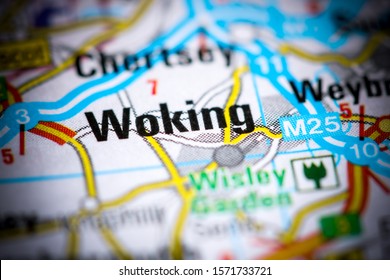 Woking. United Kingdom On A Map