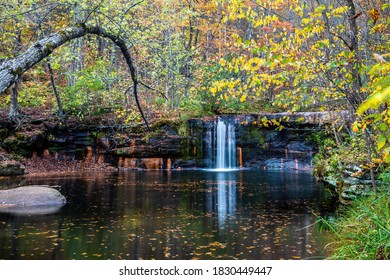 Wolf Creek Falls On The Kettle River In Banning State Park, Sandstone, Minnesota USA.
