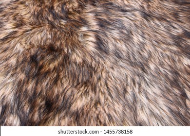 Wolf Fake Fur Texture Background