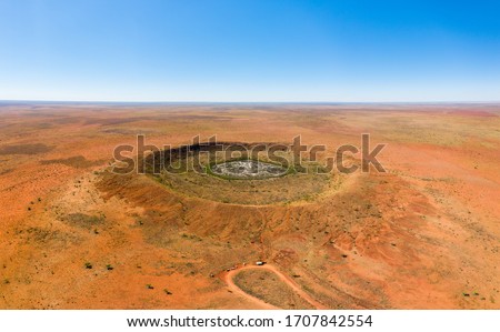 Wolfe Creek Meteorite crater in Western Australia