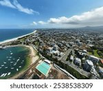 Wollongong Beach and Harbour Aerial Drone Photos