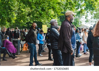 Wolverhampton, UK - June 7, 2020: Citizens Attend A Static Peaceful Protest At West Park In Support Of The Black Community. 