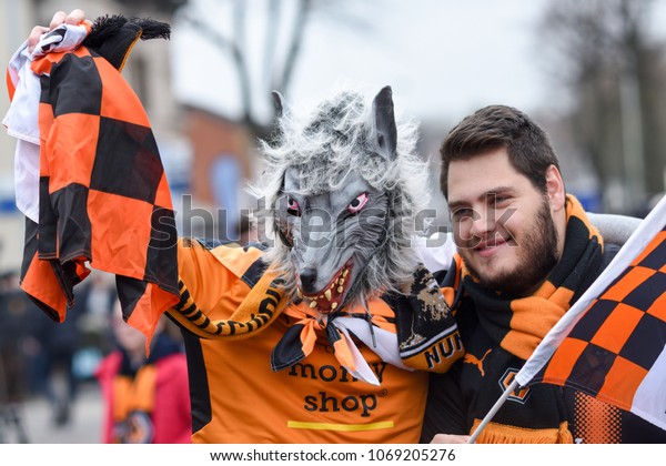 Wolverhamptonuk April 15th 2018wolves Fans Celebrate Stock Photo Edit Now 1069205276