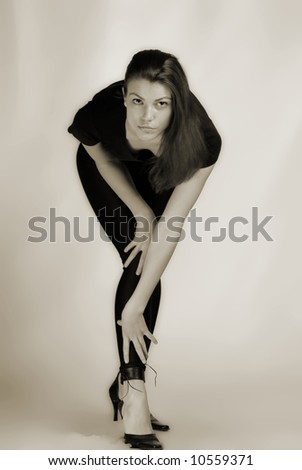 Image, Stock Photo crisp Woman Model Rotate