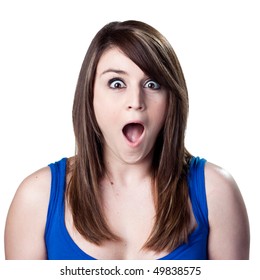 Woman Amazed That She Won Prize Stock Photo 49838575 | Shutterstock