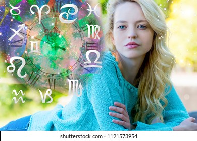 Woman Astrologer And Zodiac Signs