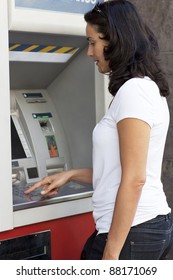 Woman At The ATM