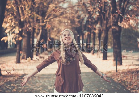 Woman in Autumn