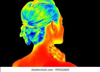 Woman Back Shot Like A Thermography