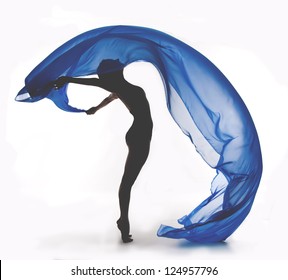 woman ballet dancer silhouette