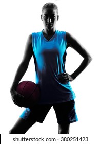 Woman Basketball Player Silhouette