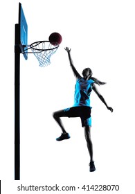 Woman Basketball Player Silhouette