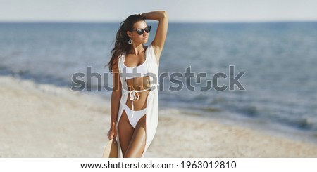 Woman Beach Summer Holiday Vacation Concept