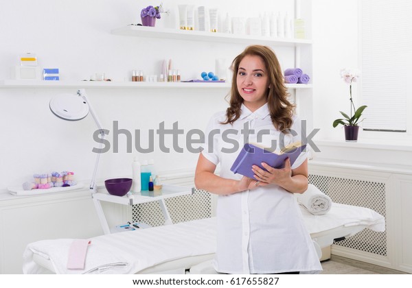 Woman Beautician Doctor Work Spa Center Stock Photo 617655827 ...