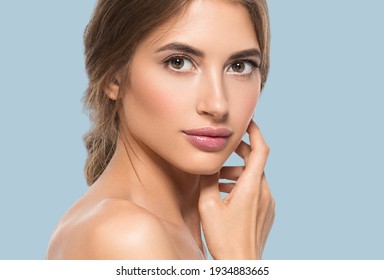 Woman beautiful face healthy skin care natural beauty young model - Shutterstock ID 1934883665