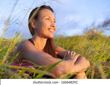 Woman in beautiful nature setting - Powered by Shutterstock