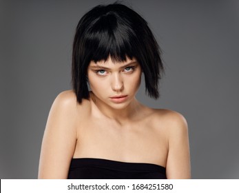 Woman Short Dark Hair Images Stock Photos Vectors Shutterstock