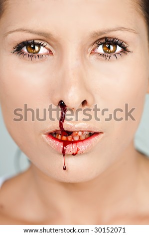 Similar – Image, Stock Photo Ouch! Young woman