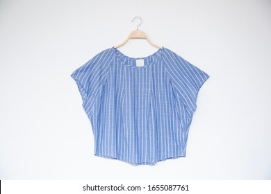 Stripe Blouse On White Backgroundminimal Style Stock Photo 1211808979 ...