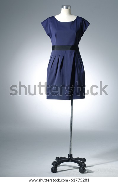 Woman Blue Cloth On Mannequin On Stock Photo (Edit Now) 61775281