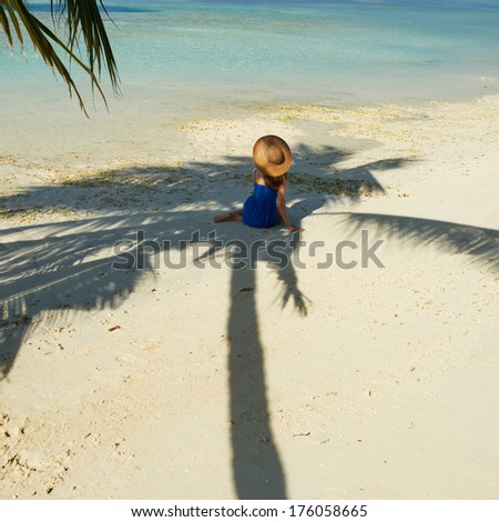 Shadows on the beach