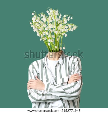 Similar – Image, Stock Photo shingled hair Plant