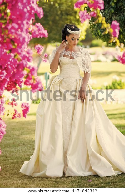 Woman Bride Beautiful Wedding Dress Wedding Stock Photo Edit Now