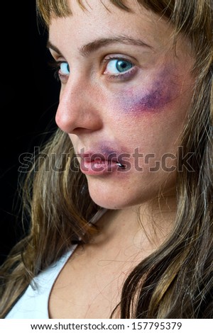 Similar – Image, Stock Photo Ouch! Young woman