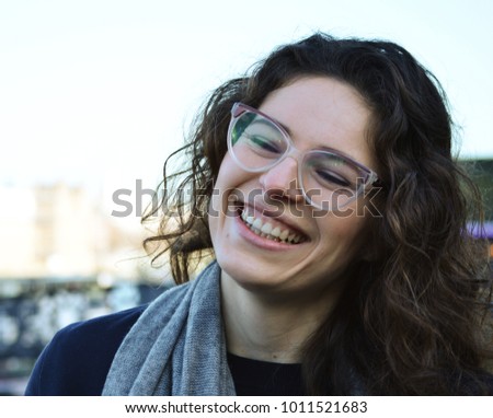 Similar – Image, Stock Photo Portrait of a Beautiful middle aged woman