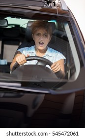 Woman In Car