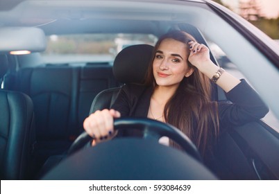 Woman In Car