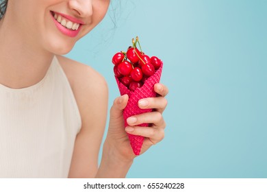 Woman With Cherries 