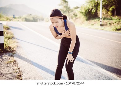 Woman Chest Pain While Jogging